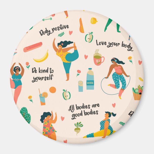 Magnet för kroppspositivitet (Framsidan)