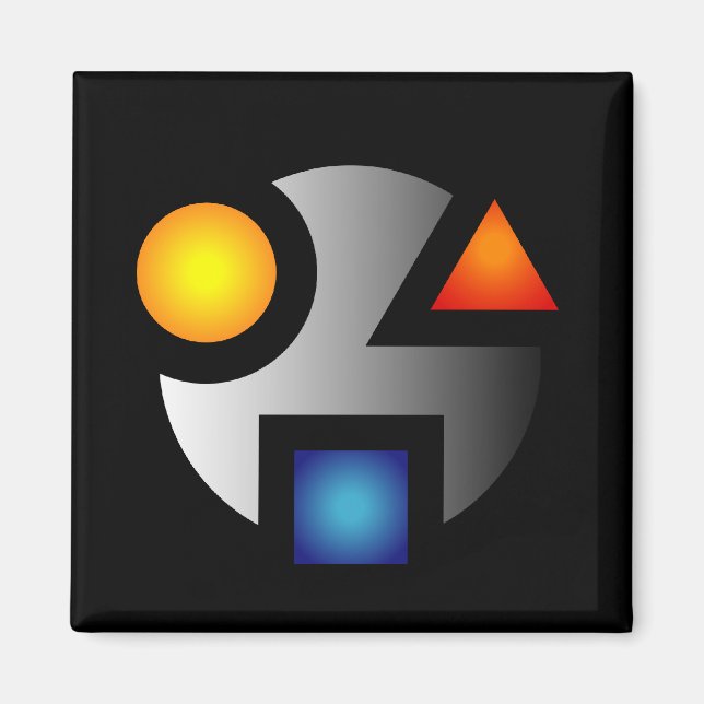 magnet för kryptisk MI-logotyp (Framsidan)