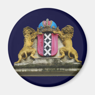 Magnet för kyl för Amsterdam souvenirvapensköld