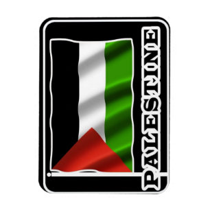 Magnet för kyl för Palestina flaggasouvenir