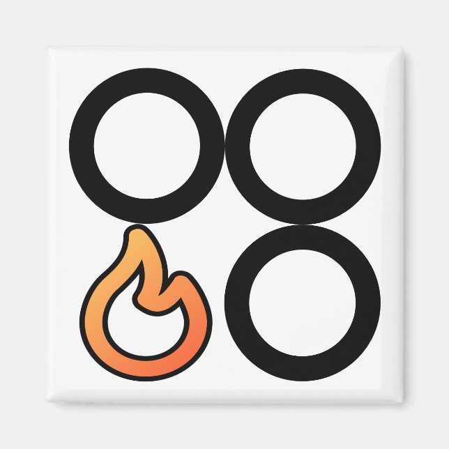 Magnet för lagerplatshållarkontroll på framsidan L (Framsidan)