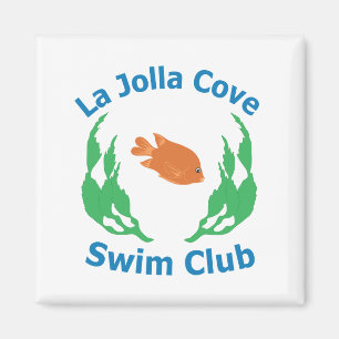 Magnet för logotyp för klubb för La Jolla