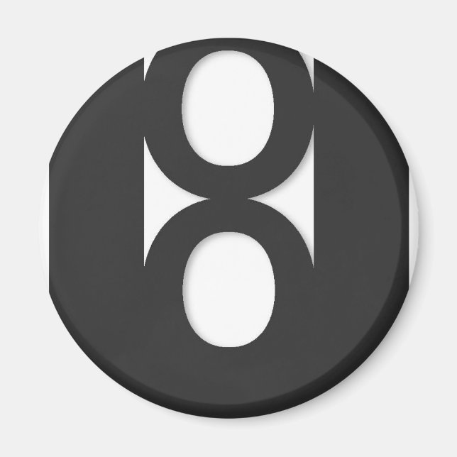 Magnet för Logotyp med utfall (Framsidan)