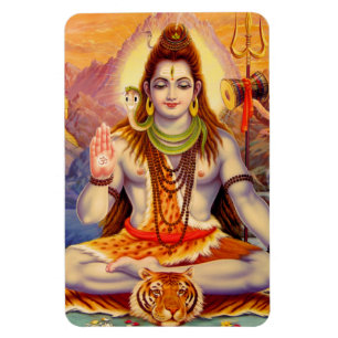 Magnet för Lord Shiva Meditera Högvärdig Flexi