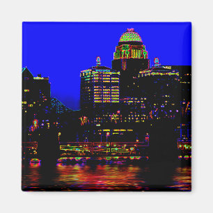 Magnet för Louisville neonhorisont