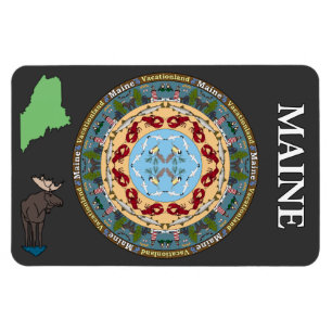Magnet för Maine statlig Mandalavinyl