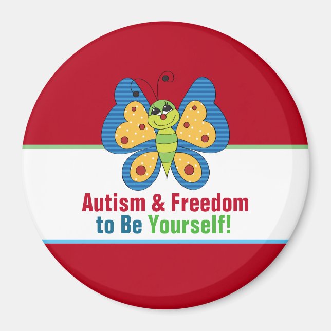 Magnet för medvetandegörande av autism (Framsidan)