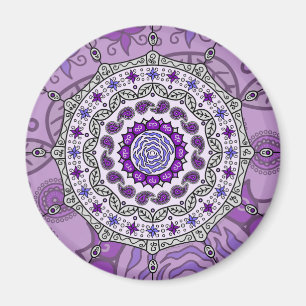 Magnet för Mehndi fantasisilver