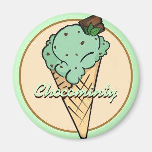 Magnet för MintChocolat-chip glass