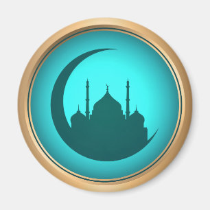 Magnet för moskébakgrundsrunda