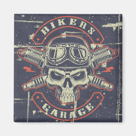 Magnet för motorcykelns konstruktion i Grunge Stil