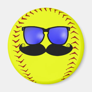Magnet för mustaschFastpitch softball