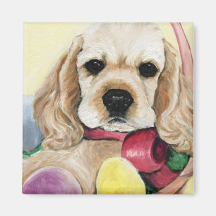Magnet för påsk för cockerspanielSpanielvalp
