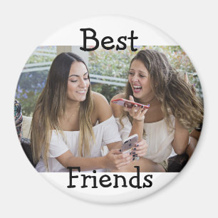 Magnet för personligbästa vänfoto