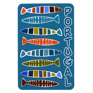 Magnet för PORTUGAL fiskmönster