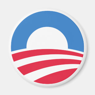 Magnet för presidentBarack Obama logotyp