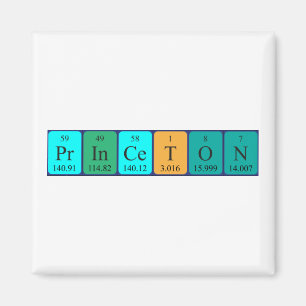 Magnet för Princeton periodisk bordnamn