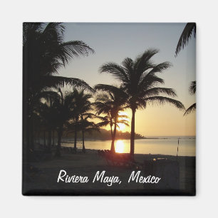 Magnet för Riviera MayaCancun Mexico karibisk hav