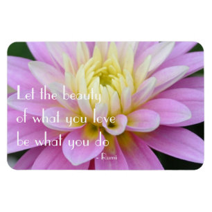 Magnet för Rumi citationsteckenDahlia