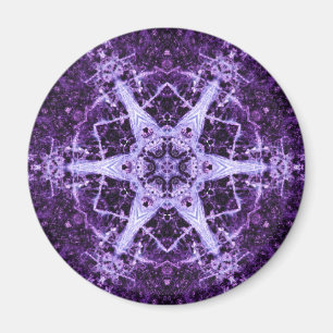 Magnet för runda för lilajuvel Crystal