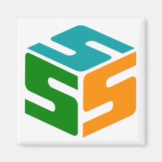 Magnet för S-kuberad Logotyp