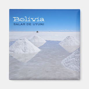 Magnet för Salar de Uyuni salt lägenhettext