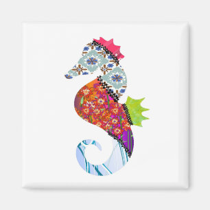Magnet för SeahorsePatchworkhusdjur