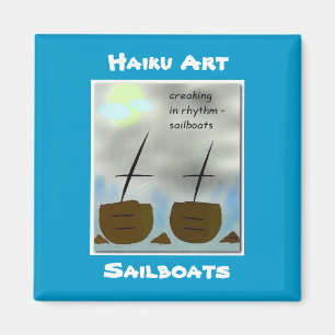 Magnet för segelbåtHaikukonst