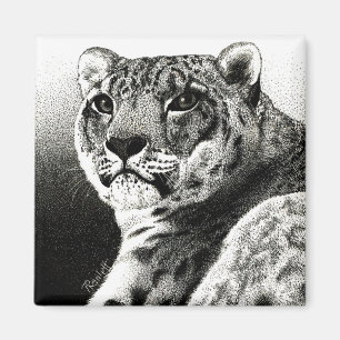 Magnet för snöLeopard