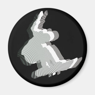 Magnet för Snowboardlogotypdesign