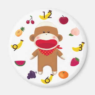 Magnet för sock monkeyfruktbasket