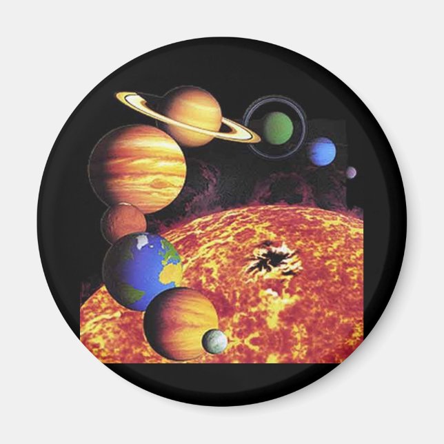 Magnet för solsystemsplanets system (Framsidan)