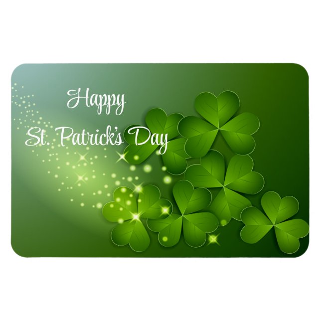 Magnet för St. Patrick's Day (Horisontell)