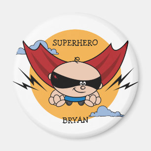 Magnet för Superherofödelsedagsfestfavör