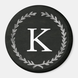 Magnet för svart tavlakranMonogram