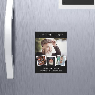 Magnet för svartfotokollage