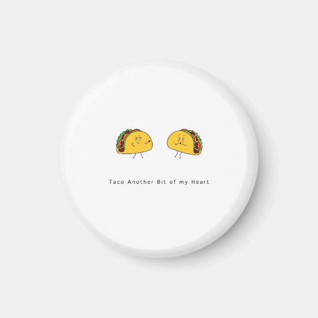 Magnet för taco-tema, söt magnet för par (Framsidan)