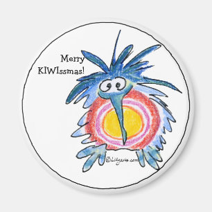 Magnet för tecknadgod julKiwi