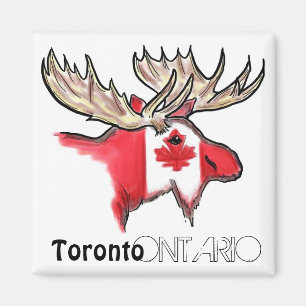 Magnet för Toronto Ontario Kanada lokalflagga