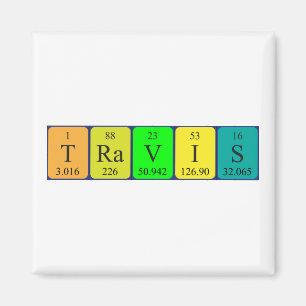 Magnet för Travis periodisk bordnamn