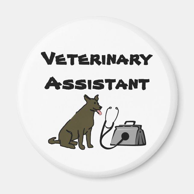 Magnet för veterinärassistenten för utfyllnad (Framsidan)