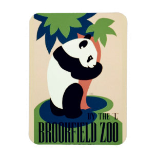 Magnet för vintage"Brookfield Zoo"