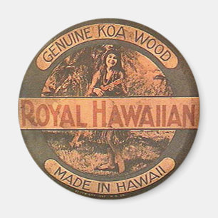 Magnet för vintageUkelele etikett
