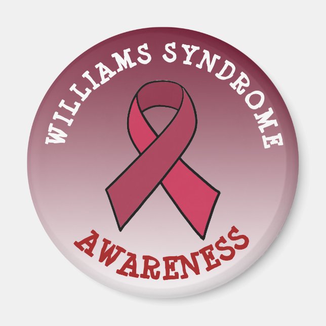 Magnet för Williams Syndrome Awareness Month Butto (Framsidan)