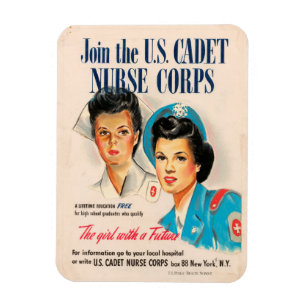 Magnet för WWII-Cadetsjuksköterska