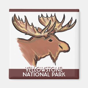 Magnet för Yellowstone nationalparkWyoming älg