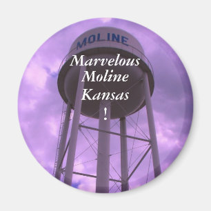 Magnet:  Förträffligt Moline, Kansas! Magnet