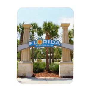 Magnet, fotografi av "Florida Välkomna dig" Magnet