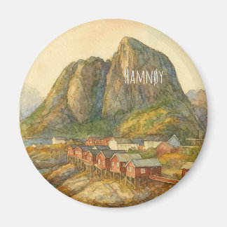 Magnet från Hamnøy, Lofoten Islands, Norge