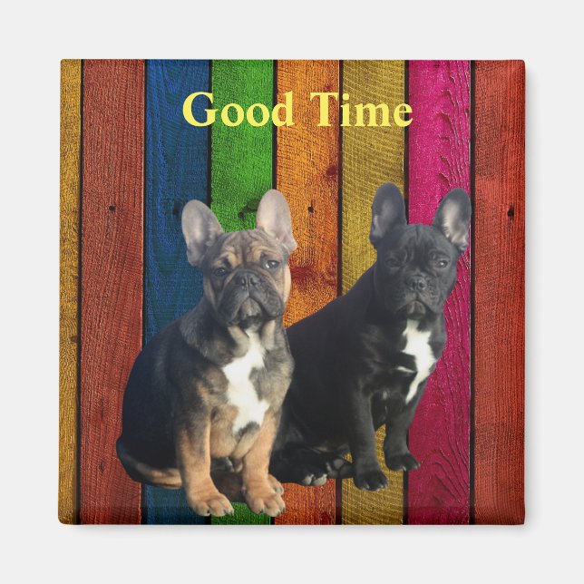 Magnet französische Bulldoggen (Framsidan)